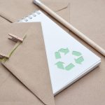 An Eco-Friendly notebooks is ready to pack for shipment.