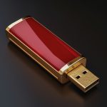 A red color USB flash drive for event giveaways.